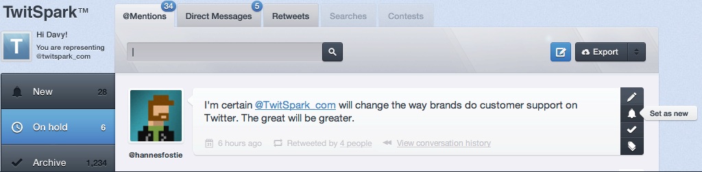 TwitSpark printscreen