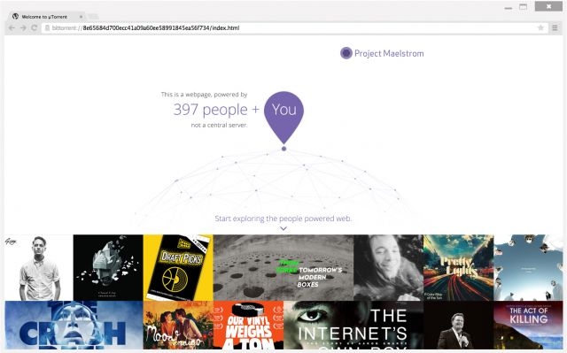 Le projet Maelstrom de BitTorrent © D.R.