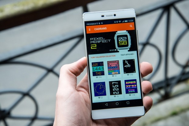 L'application mobile reste l'une des franches réussites de Pebble - Crédit photo : E.F.