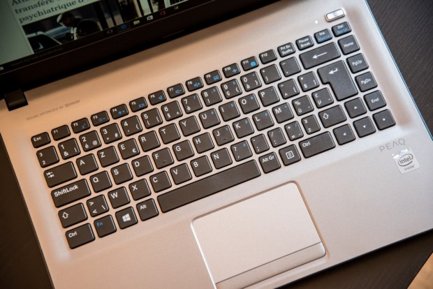 La configuration du clavier est plutôt efficace - Crédit photo : E.F.