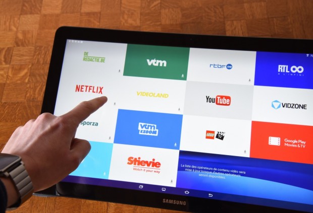 Samsung propose une interface assez proche de celle des Smart TV. - crédit photo : E.F.