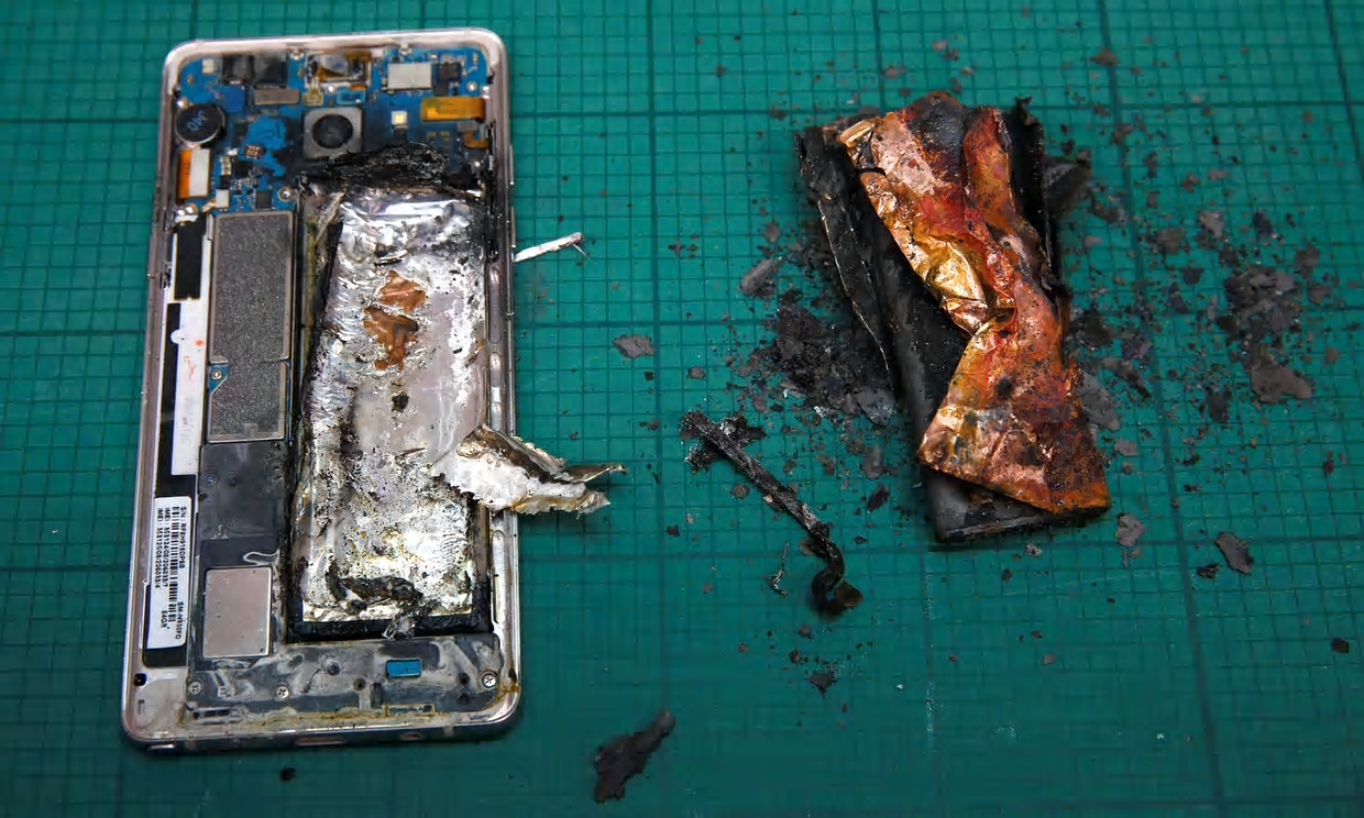 Galaxy Note 7 : cinq modèles de remplacement partent en fumée - Geeko