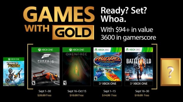 Games with gold septembre