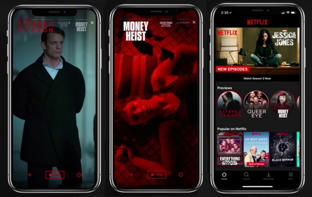 Netflix vertical video