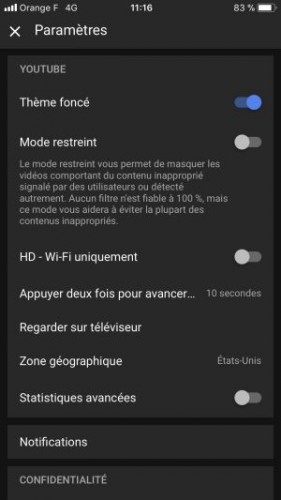 mode nuit