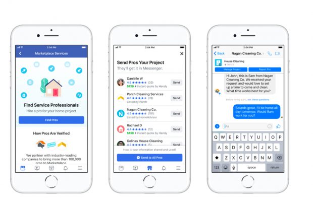 Facebook marketplace services