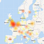 Outrage map facebook down europe