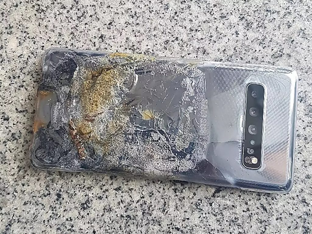 Samsung Galaxy S10 5G explode
