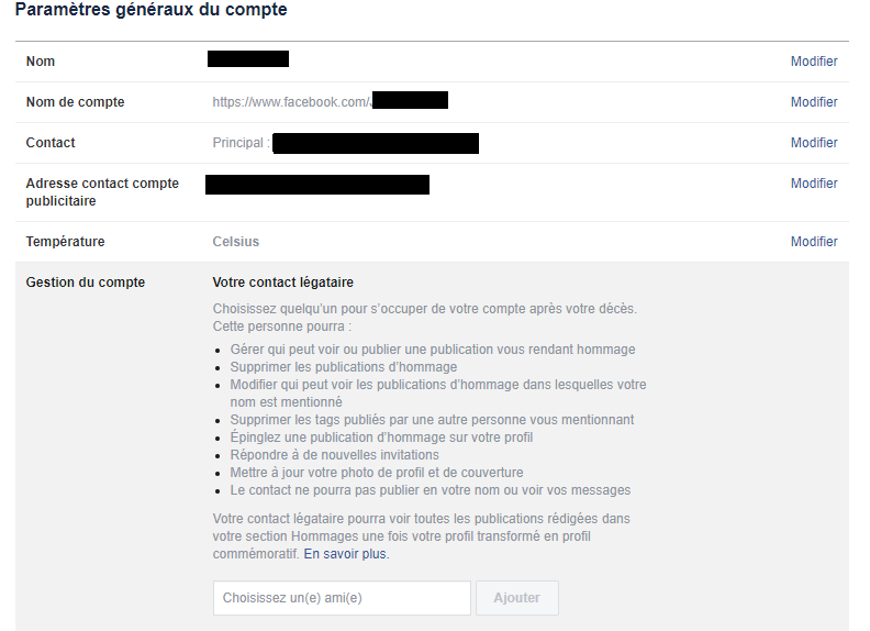 Facebook comment transformer le compte d’une personne décédée en page commémorative Geeko