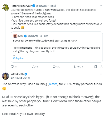 Capture d'écran post de Vitalik Buterin