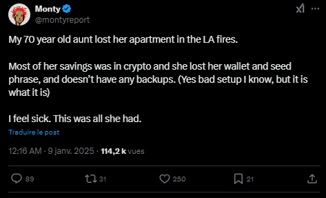 Témoignages sur la disparition de hardware wallet crypto